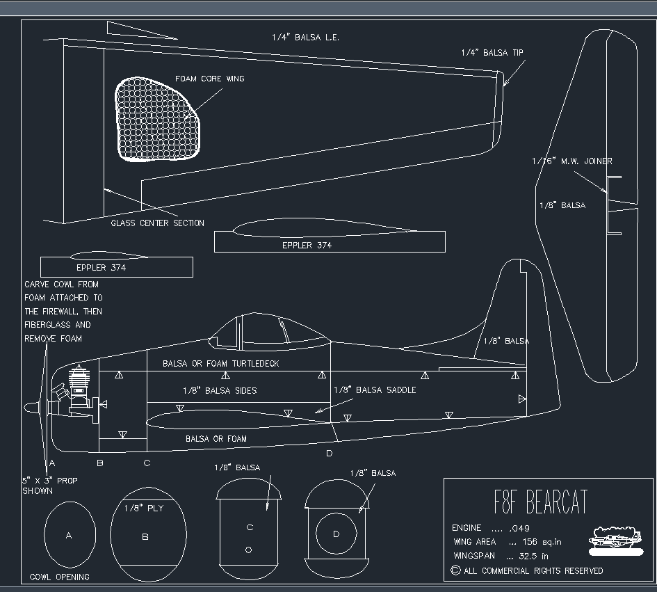 Grumman_F8F_dwgwC(j)ģ͈DCADD